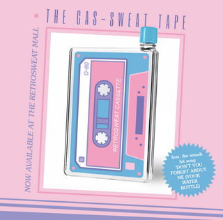 Cassette Tape Notebook-Style 420ml Water Bottle