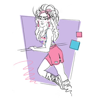 Zipper Short-Shorts in Pink