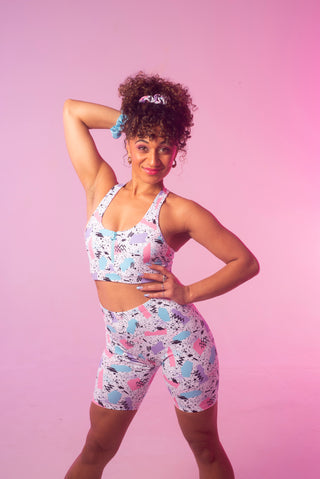 SOLD OUT Ripped 'n' Rad Patterned Bike Shorts