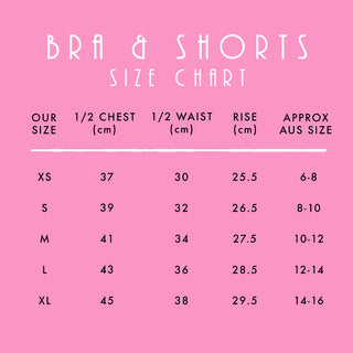 Mauve Neo-Retro Bra and Shorts Set