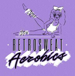 Retrosweat Aerobics Purple Illustrated Muscle Tank